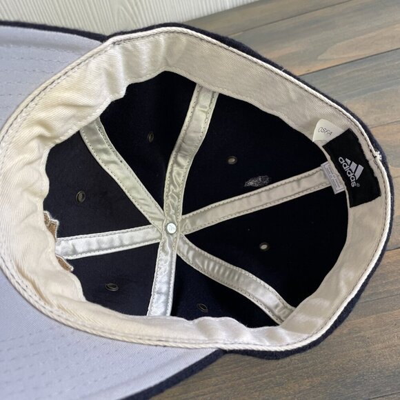 Adidas 1842 Vintage Notre Dame Fighting Irish Blue Stretch Fitt Hat OSFM (VV) - Picture 8 of 9